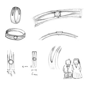 engagement ring design sketches